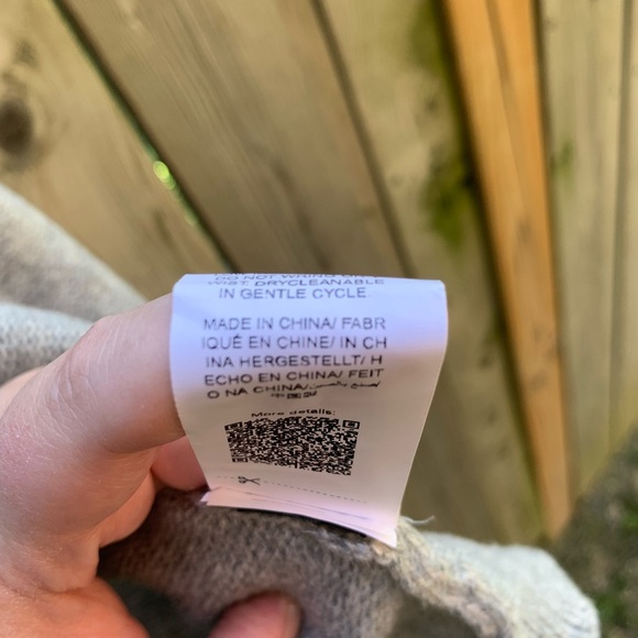 Shein Womans Grey Tie Up Cardigan Large LG - Picture 6 of 9